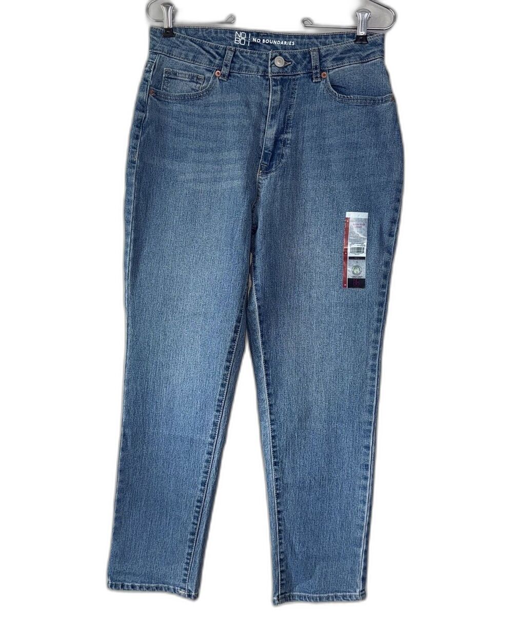 No Boundaries Jeans Woman’s Junior’s Size 9 High Rise Mom Medium Wash Denim